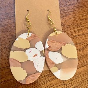 Polymer Clay Earrings earth tones